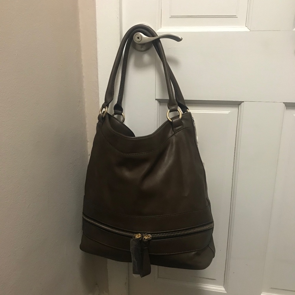 Gussaci Pronto Moda Brown Tote weekender